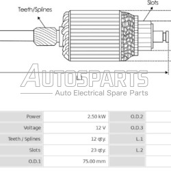 IA92 - PROTECH, ΠΟΜΠΙΝΑ ΜΙΖΑΣ MARELLI 12V FIAT 2.5hp 