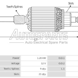 IA3043 - PROTECH, ΠΟΜΠΙΝΑ ΜΙΖΑΣ MITSUBISHI 12V