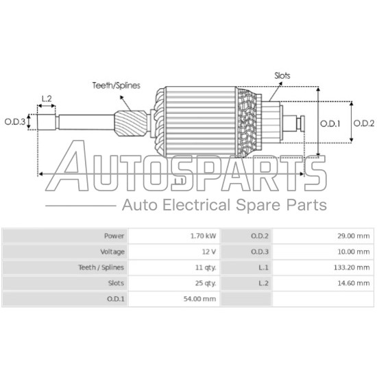IA3131 - PROTECH, ΠΟΜΠΙΝΑ ΜΙΖΑΣ MITSUBISHI 12V