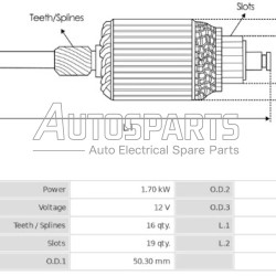 IA5100 - PROTECH, ΠΟΜΠΙΝΑ ΜΙΖΑΣ VALEO 12V