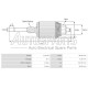 43839.1 - GEBE, ΠΟΜΠΙΝΑ ΜΙΖΑΣ VALEO 12V D6RA, TS12ER 