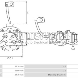 IA6502 - PROTECH, ΨΥΚΤΡΟΘΗΚΗ ΜΙΖΑΣ BOSCH 12V (BSX137-143) 4 ΚΑΡΒΟΥΝΑ