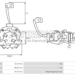 77316.1 - GEBE, ΨΥΚΤΡΟΘΗΚΗ ΜΙΖΑΣ BOSCH 12V (BSX137-143) 4 ΚΑΡΒΟΥΝΑ