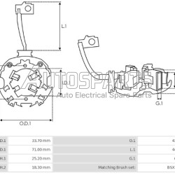 77252.1 - GEBE, ΨΥΚΤΡΟΘΗΚΗ ΜΙΖΑΣ BOSCH 12V (BSX157-158)