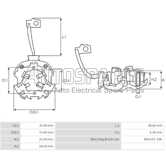 1004336807 - BOSCH, ΨΥΚΤΡΟΘΗΚΗ ΜΙΖΑΣ BOSCH 12V (BSX157-158) 