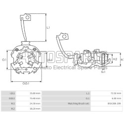 1004336139 - BOSCH, ΨΥΚΤΡΟΘΗΚΗ ΜΙΖΑΣ BOSCH 12V (BSX157-158)