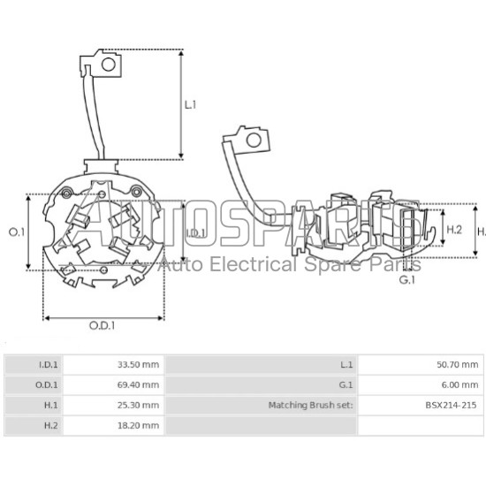 77249.1 - GEBE, ΨΥΚΤΡΟΘΗΚΗ ΜΙΖΑΣ BOSCH 12V (BSX157-158)