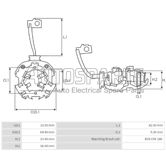 333659 - CARGO, ΨΥΚΤΡΟΘΗΚΗ ΜΙΖΑΣ BOSCH 12V (BSX159-160)