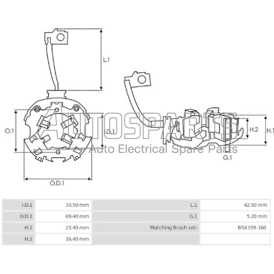 CBH10122GS - CASCO, ΨΥΚΤΡΟΘΗΚΗ ΜΙΖΑΣ BOSCH 12V (BSX159-160)