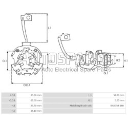 1004336138 -  BOSCH, ΨΥΚΤΡΟΘΗΚΗ ΜΙΖΑΣ BOSCH 12V (BSX159-160)