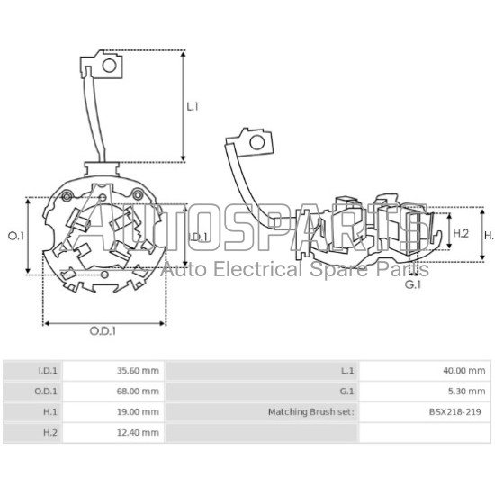 69-9121 - WAIGLOBAL, ΨΥΚΤΡΟΘΗΚΗ ΜΙΖΑΣ BOSCH 12V (BSX175-176)
