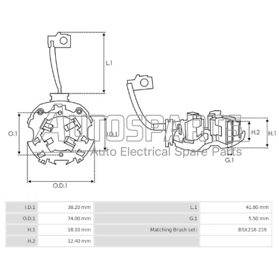 77125.1 - GEBE, ΨΥΚΤΡΟΘΗΚΗ ΜΙΖΑΣ BOSCH 12V (BSX175-176)