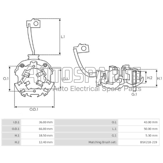 SBH0131 - AS-PL, ΨΥΚΤΡΟΘΗΚΗ ΜΙΖΑΣ BOSCH 12V (BSX175-176)