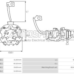 1004336502 - BOSCH, ΨΥΚΤΡΟΘΗΚΗ ΜΙΖΑΣ BOSCH 12V (BSX184-185)