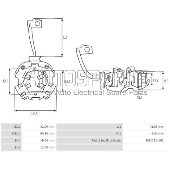 1986SE1590 - BOSCH, ΨΥΚΤΡΟΘΗΚΗ ΜΙΖΑΣ BOSCH 12V (BSX184-185)