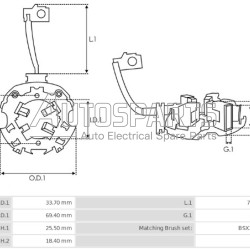 1004336678 - BOSCH, ΨΥΚΤΡΟΘΗΚΗ ΜΙΖΑΣ BOSCH 12V (BSX200-201)