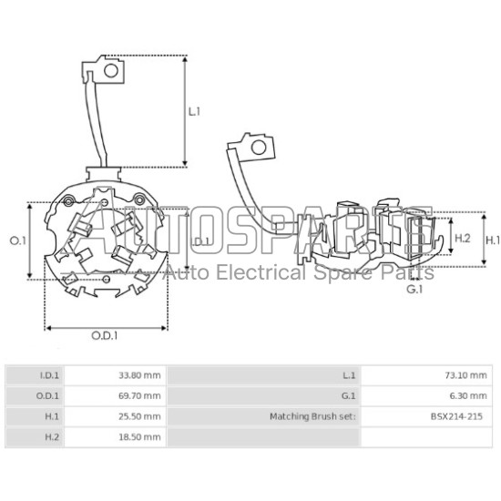 1004336650 - BOSCH, ΨΥΚΤΡΟΘΗΚΗ ΜΙΖΑΣ BOSCH 12V (BSX214-215)