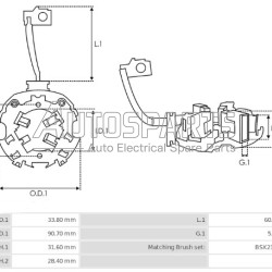 SBH0017(BOSCH) - AS-PL, ΨΥΚΤΡΟΘΗΚΗ ΜΙΖΑΣ BOSCH 24V (BSX190-191) MERCEDES ATEGO