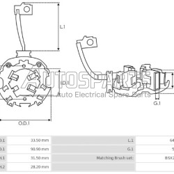 6033AD4194 - BOSCH, ΨΥΚΤΡΟΘΗΚΗ ΜΙΖΑΣ BOSCH 24V (BSX216-217)