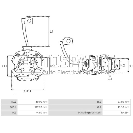 SBH1001 - AS-PL, ΨΥΚΤΡΟΘΗΚΗ ΜΙΖΑΣ DELCO REMY 24V (RX134H) 42MT 4 ΚΑΡΒΟΥΝΑ