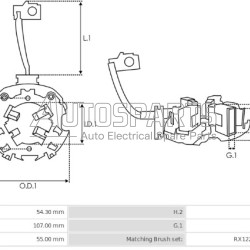 CBS-B402 - CHIANG BING, ΨΥΚΤΡΟΘΗΚΗ ΜΙΖΑΣ DELCO REMY 24V CATERPILLAR 40MT 