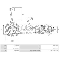 CBS-B402 - CHIANG BING, ΨΥΚΤΡΟΘΗΚΗ ΜΙΖΑΣ DELCO REMY 24V CATERPILLAR 40MT 