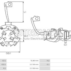 131482 - CARGO, ΨΥΚΤΡΟΘΗΚΗ ΜΙΖΑΣ DELCO REMY 24V CATERPILLAR 50MT 6ΠΟΛΙΚΗ (RX124H)