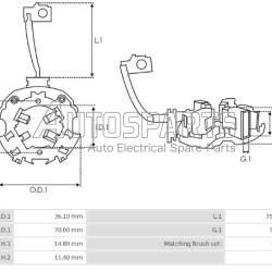 77524.1 - GEBE, ΨΥΚΤΡΟΘΗΚΗ ΜΙΖΑΣ HITACHI 12V (JASX50-51)