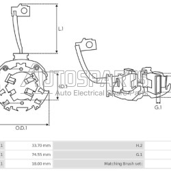 77141.1 - GEBE, ΨΥΚΤΡΟΘΗΚΗ ΜΙΖΑΣ HITACHI 12V (JASX80-81) 2 ΚΑΡΒΟΥΝΑ