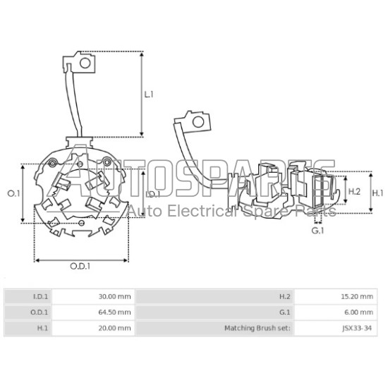 77193.1 - GEBE, ΨΥΚΤΡΟΘΗΚΗ ΜΙΖΑΣ MARELLI 12V (JSX33-34) 4 ΚΑΡΒΟΥΝΑ