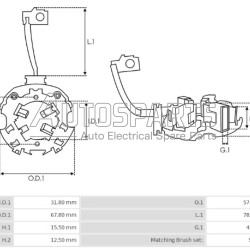 IA6667 - PROTECH, ΨΥΚΤΡΟΘΗΚΗ ΜΙΖΑΣ MITSUBISHI 12V (JASX44-28)