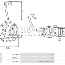 77374.1 - GEBE, ΨΥΚΤΡΟΘΗΚΗ ΜΙΖΑΣ MITSUBISHI 12V (JASX70) 4 ΚΑΡΒΟΥΝΑ