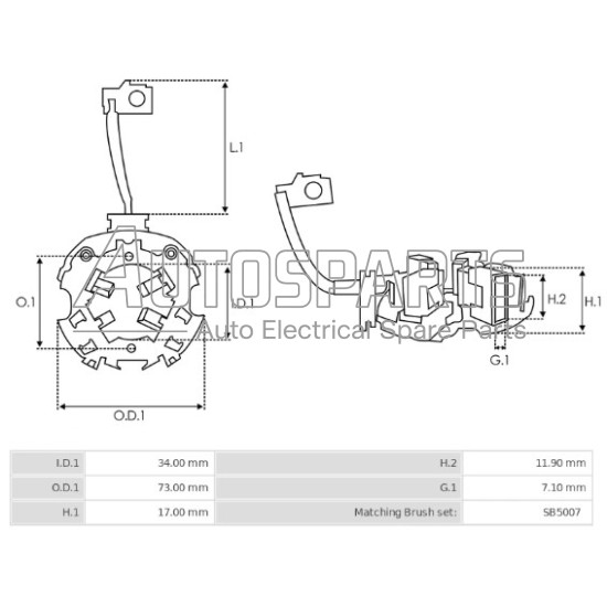 SBH5004 - AS-PL, ΨΥΚΤΡΟΘΗΚΗ ΜΙΖΑΣ MITSUBISHI 12V (JASX70) 4 ΚΑΡΒΟΥΝΑ