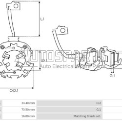 77183.1 - GEBE, ΨΥΚΤΡΟΘΗΚΗ ΜΙΖΑΣ MITSUBISHI 12V (JASX82-83) 2 ΚΑΡΒΟΥΝΑ
