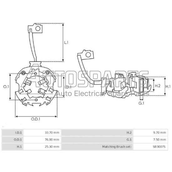 SBH3024 - AS-PL, ΨΥΚΤΡΟΘΗΚΗ ΜΙΖΑΣ VALEO 12V (PSX171-172) 4 ΚΑΡΒΟΥΝΑ