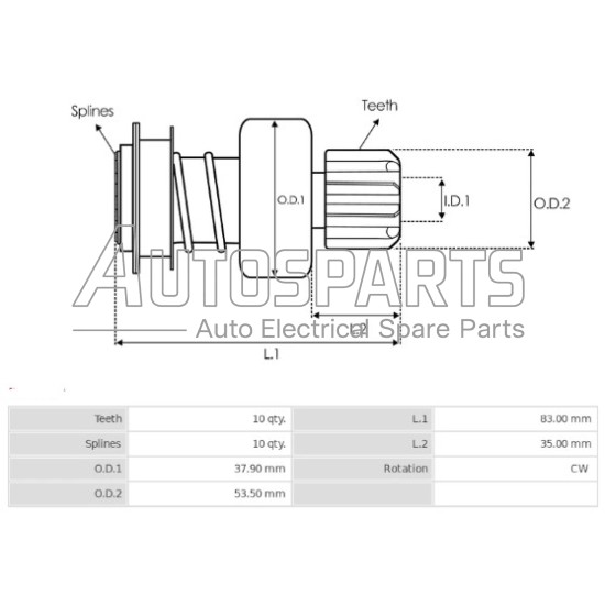 139653 - CARGO, ΓΡΑΝΑΖΙ 10Δ 40Δ DENSO TOYOTA HILUX 139653 - CARGO, ΓΡΑΝΑΖΙ 10Δ 40Δ DENSO TOYOTA HILUX
