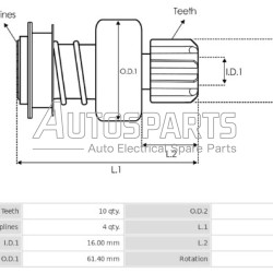 1015624 - POWERMAX, ΓΡΑΝΑΖΙ 10Δ BELARUS 4 ΚΑΡΕ MTZ50, MTZ52