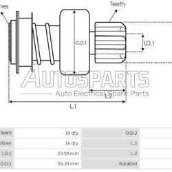 1006209961 - BOSCH, ΓΡΑΝΑΖΙ 10Δ BOSCH AUDI, SEAT, VW DIESEL