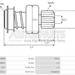 1006209678 - BOSCH, ΓΡΑΝΑΖΙ 10Δ BOSCH CITROEN, MERCEDES, SSANGYONG DIESEL