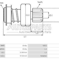 1006209991 - BOSCH, ΓΡΑΝΑΖΙ 10Δ BOSCH FIAT DUCATO, SUZUKI SX4