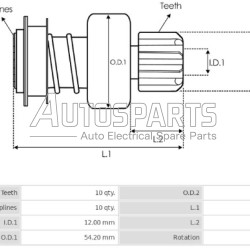 1824 - GHIBAUDI, ΓΡΑΝΑΖΙ 10Δ BOSCH FORD, SEAT, VW DIESEL