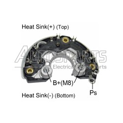 F00M133276 - BOSCH, ΑΝΟΡΘΩΣΗ ΔΥΝΑΜΟΥ BOSCH 130mm 70Amp