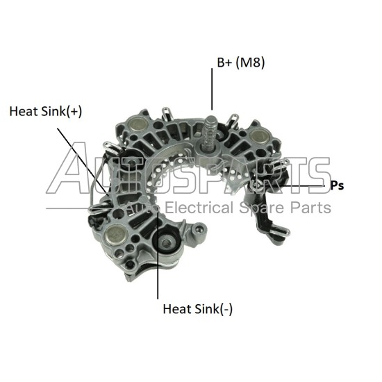 F00M599451 - BOSCH, ΑΝΟΡΘΩΣΗ ΔΥΝΑΜΟΥ BOSCH 127mm 65Amp